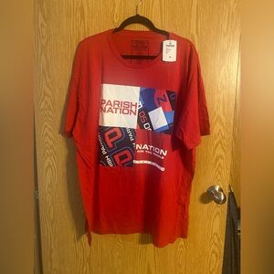 Parish Nation Red Graphic Short Sleeve Tee